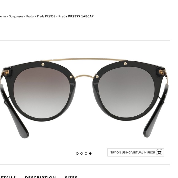 Prada PR 23S double bridge sunglasses main image 8